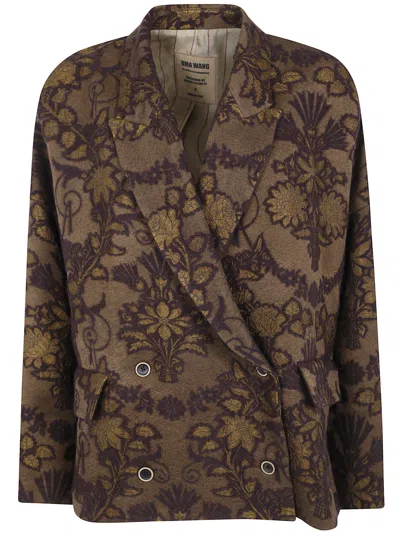 UMA WANG UMA WANG "ETILLADE" CROSSWORD JACKET
