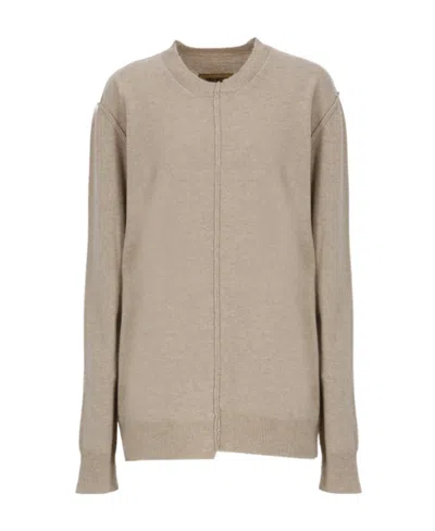 Uma Wang Exposed-seam Cashmere Jumper In Nude