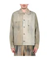 Uma Wang Faded-effect Long-sleeve Shirt In Nude