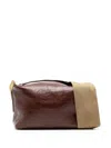 Uma Wang Logo Shoulder Bag In Brown