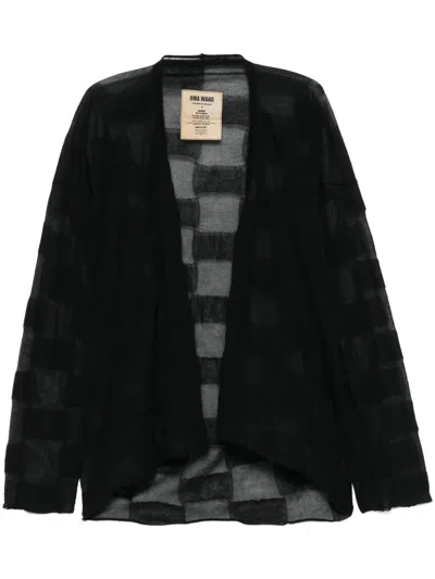 Uma Wang Fine-knit Cardigan In Black