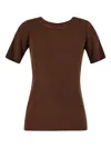 Uma Wang Crew Neck T-shirt In 褐色