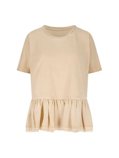 Uma Wang Flared T-shirt "todi" In Neutral
