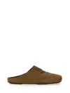 Uma Wang Square-toe Leather Mules In Green