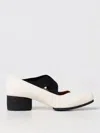 Uma Wang Ballerina Square Toe Elasticated Pumps In Ivory