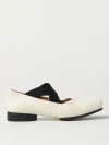 Uma Wang Square-toe Leather Ballerina Shoes In White