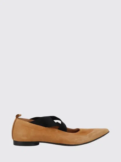 Uma Wang Flat Shoes Woman In Brown