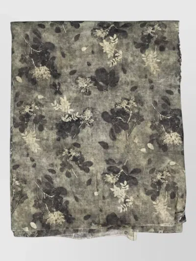 Uma Wang Floral Cotton Scarf