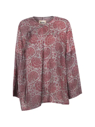 Uma Wang Floral Knitwear In Purple