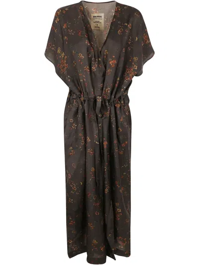 Uma Wang Floral-print Maxi Dress In Multi