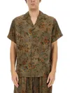 Uma Wang Printed Shirt In Green