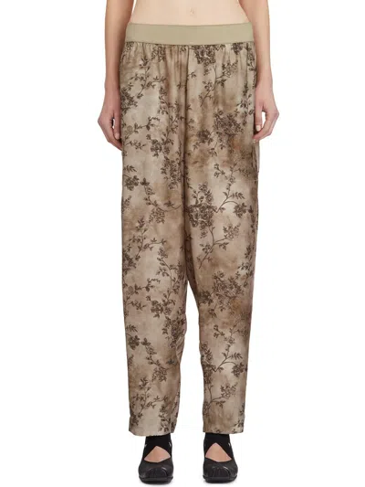 Uma Wang Floral Printed Straight Leg Trousers In Multi