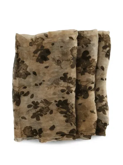 Uma Wang Lightweight Sheer Woven Scarf In Multi