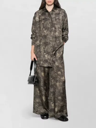 Uma Wang Floral-print Wide-leg Pyjama Trousers In Multi