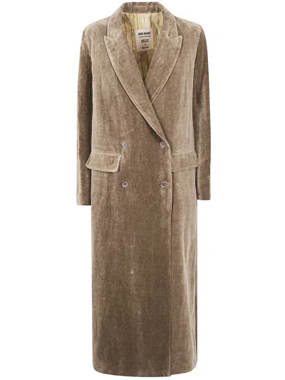 Uma Wang "foster Camelot" Coat Clothing In Brown
