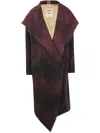 UMA WANG UMA WANG FRAYED EDGE COAT