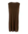Uma Wang Fringe Dress In Brown