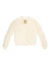 Uma Wang Fringed Wool Cardigan In Neutral