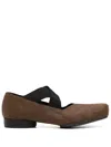 Uma Wang Fur Ballet Flats In Brown