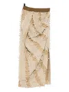 Uma Wang Gatlin Skirt In Animal Print