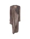 Uma Wang Geomtetric-pattern Coat In Gray