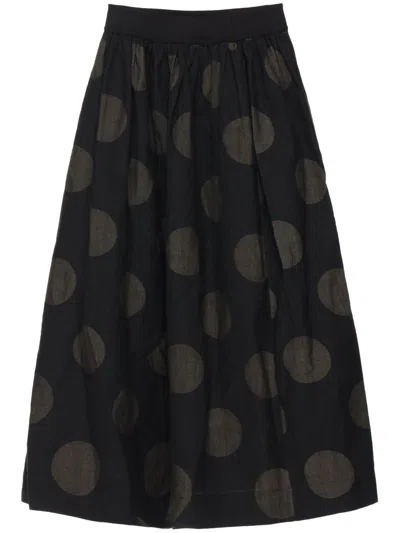 Uma Wang Gillian Maxi Skirt In 黑色