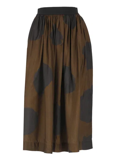 Uma Wang Gillian Skirt In Brown