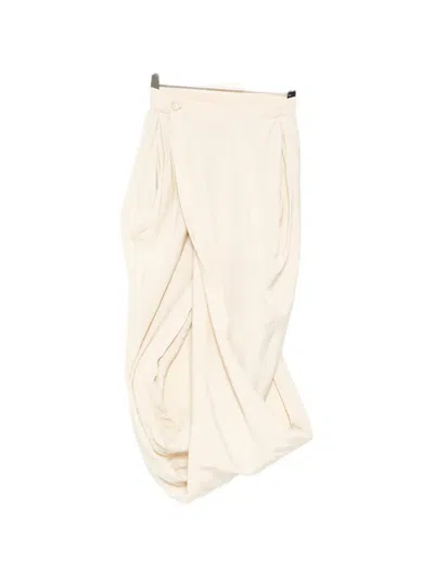 Uma Wang Gink Midi Skirt In Neutral