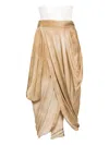 Uma Wang Gink Skirt In Brown