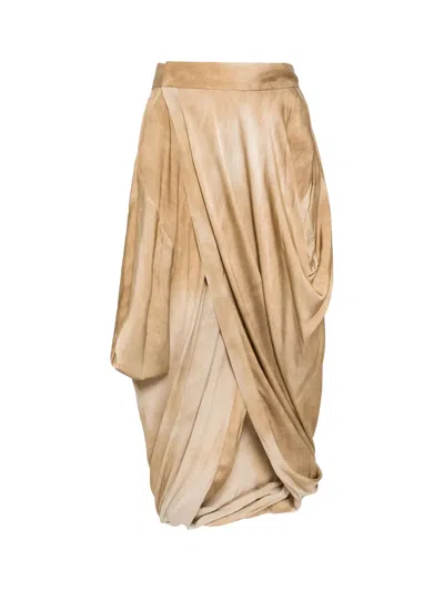 UMA WANG UMA WANG GINK SKIRT MUSTARD