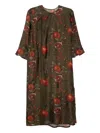 Uma Wang Graphic-print Dress In Green