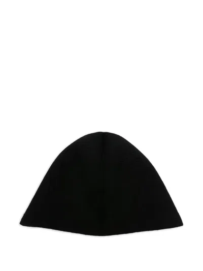Uma Wang Hat Main Feature "plain Ws" Bucket Hat In Black
