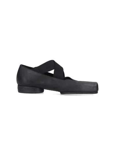 Uma Wang Heeled Ballerinas – Black