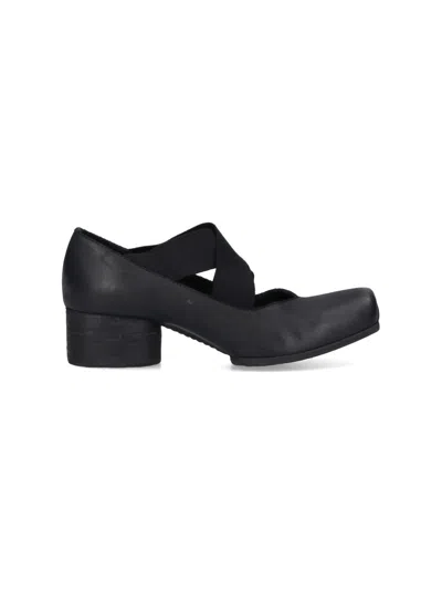 Uma Wang Heeled Ballet Flats In Black