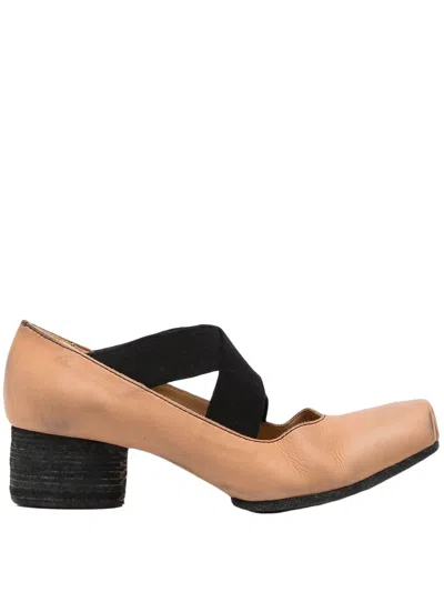 Uma Wang Contrasting Toe-cap Pumps In Nude
