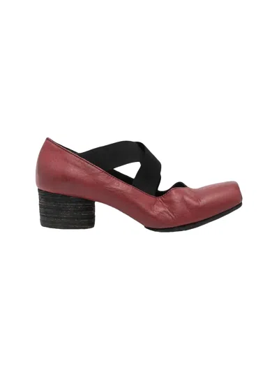 UMA WANG UMA WANG HIGH BALLET SHOES RED/BLACK