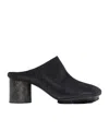 Uma Wang High-heeled Muller Shoes In Black
