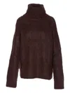 Uma Wang High-neck Alpaca-blend Sweater In Brown