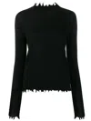 Uma Wang "high Neck Top" Sweater In Black
