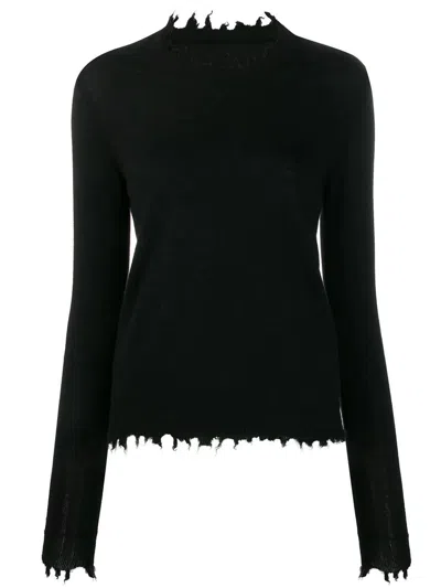 Uma Wang "high Neck Top" Sweater In Black
