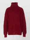 Uma Wang High Neck Turtleneck Knitwear Relaxed Fit In Red