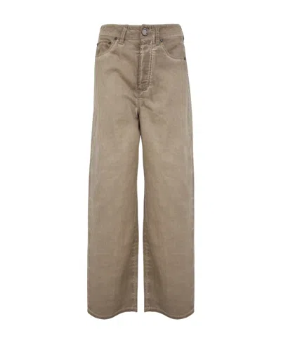 Uma Wang High-waisted Straight-leg Jeans In Nude