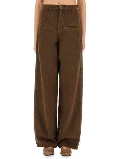 UMA WANG HIGH-WAISTED WIDE-LEG PANTS