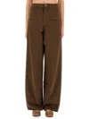 Uma Wang High-waisted Wide-leg Pants In Black