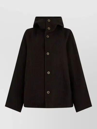 Uma Wang Hooded Button Jacket