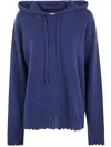 Uma Wang Hooded Scalloped-hem Sweater