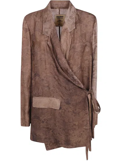 UMA WANG JACKET BROWN "KHLOE",UP6027 UW240 MUSTARD