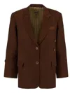 Uma Wang Oversized Jacket In Brown