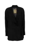 Uma Wang Black Viscose Blend Khloe Blazer In Black