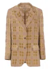 Uma Wang Tailored Blazer With Back Vent And Pockets In Brown